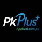 PkPlus game is newly launched platform in Pakistan here is the logo of PkPlus in circle with white and blue text