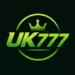 UK777 green gradient logo with crown symbol on dark background representing premium online betting and casino gaming brand.