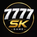 Simple 7777SK Game logo featuring white gradient 7777 text and gold SK lettering for the 7777SK Game App latest version 2026 on Android.